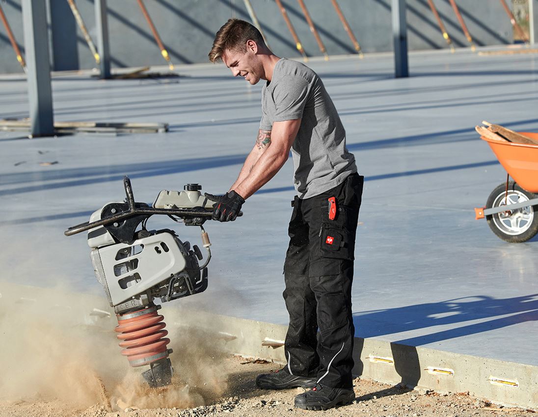 Bovenkleding: e.s. T-Shirt cotton stretch + grijs mêlee 1