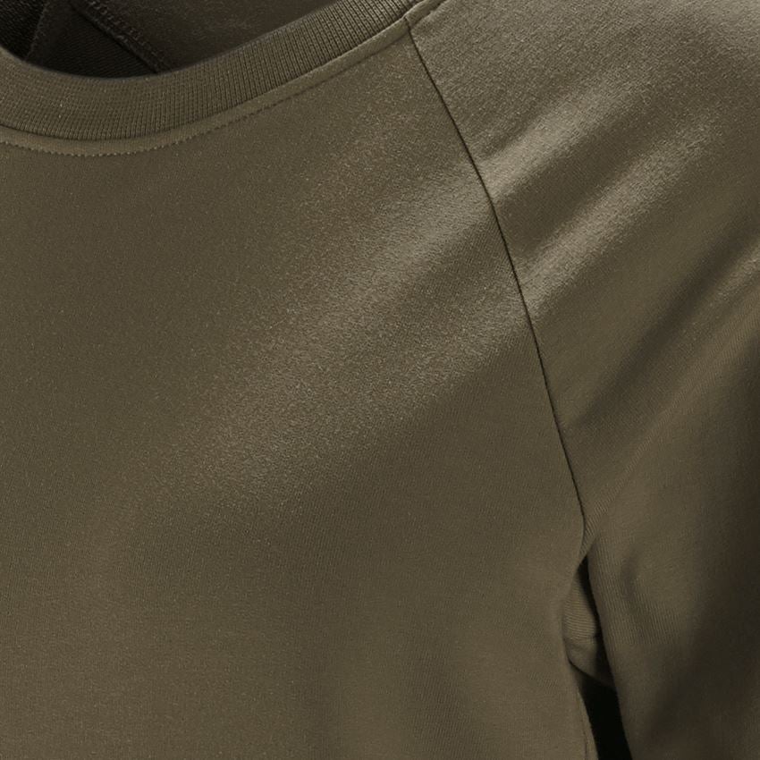Thèmes: e.s. Sweatshirt cotton stretch, femmes + vert boue 2