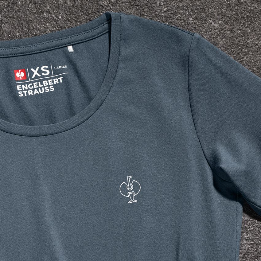 Bovenkleding: Modal-shirt e.s. ventura vintage, dames + ijzerblauw 2