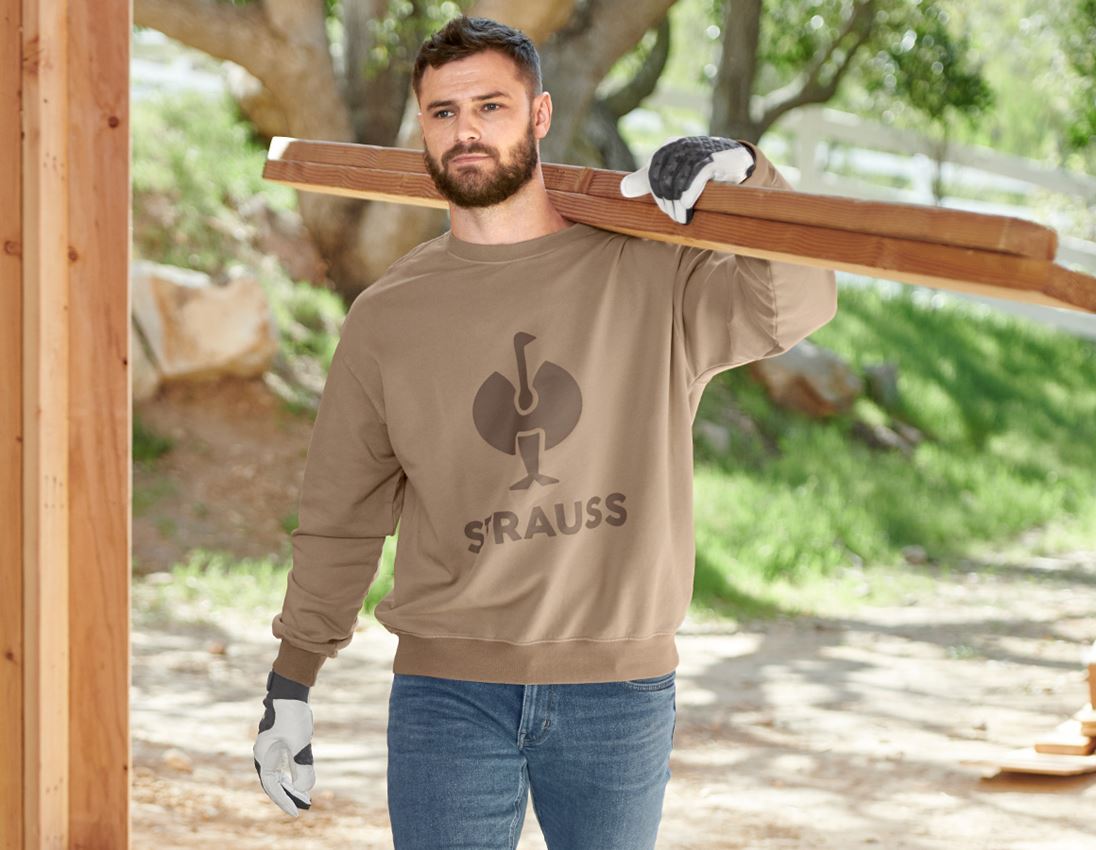 Thèmes: Sweatshirt Oversize e.s.motion ten + beige liège vintage