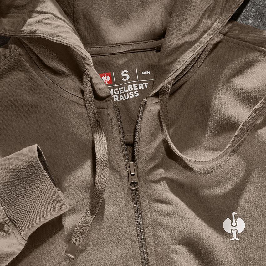 Onderwerpen: Capuchon-Sweatjack e.s.motion ten + pecannootbruin vintage 2