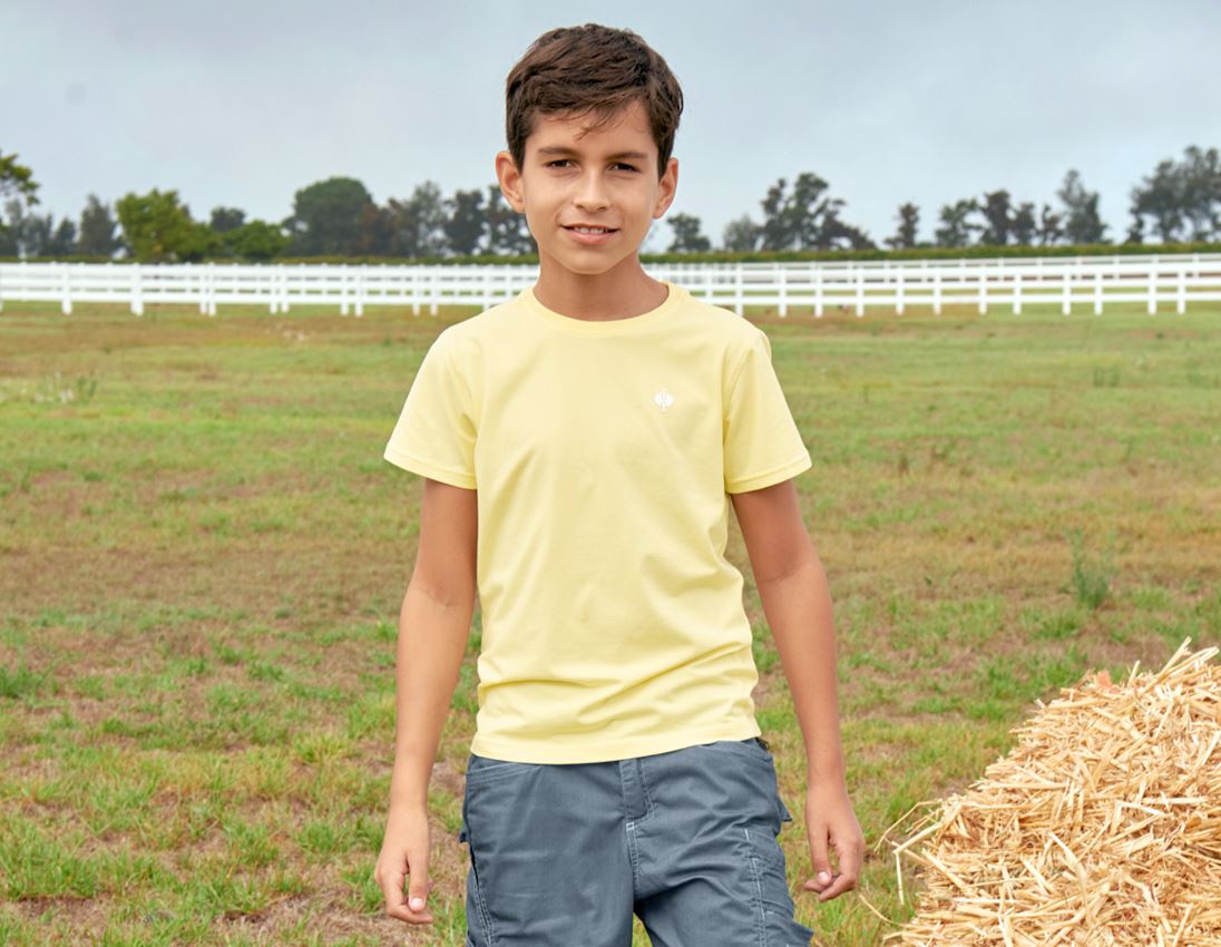 Hauts: T-Shirt e.s.motion ten pure, enfants + jaune clair vintage
