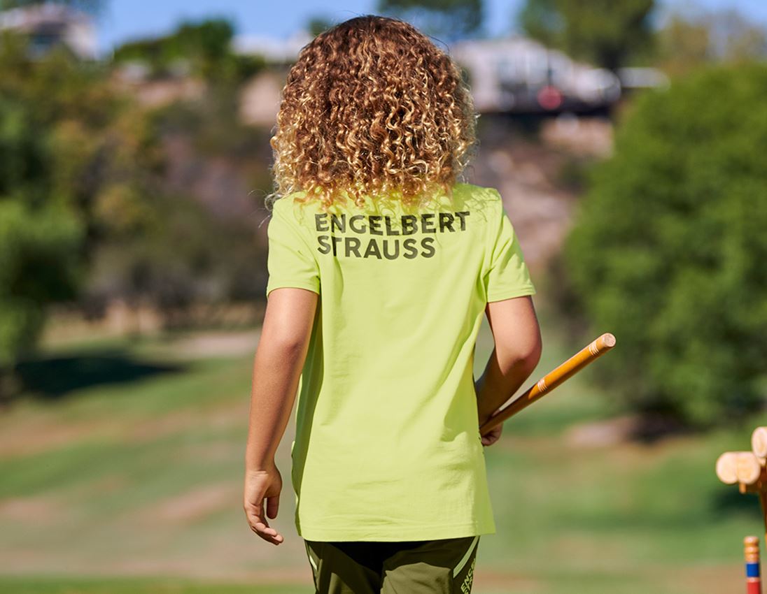 Bovenkleding: T-Shirt e.s.trail graphic, kinderen + jeneverbesgroen/limegroen 1
