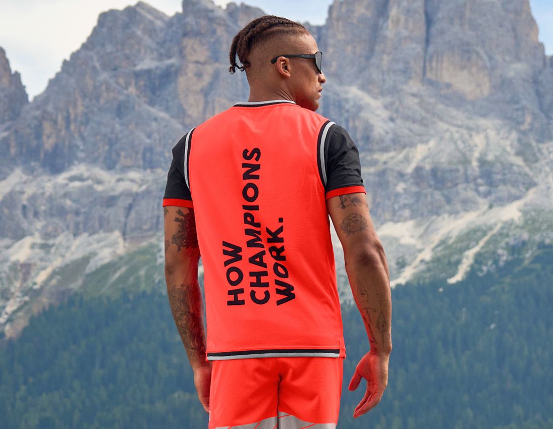 Themen: Funktions Tank-Shirt e.s.ambition + warnrot/schwarz 3