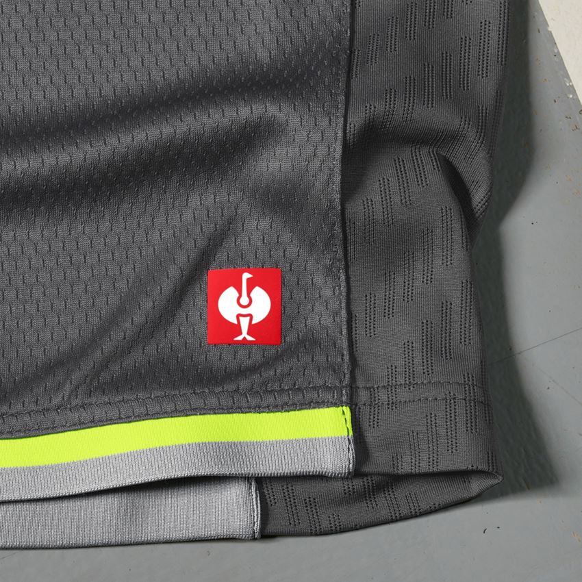 Themen: Funktions Tank-Shirt e.s.ambition + anthrazit/warngelb 2