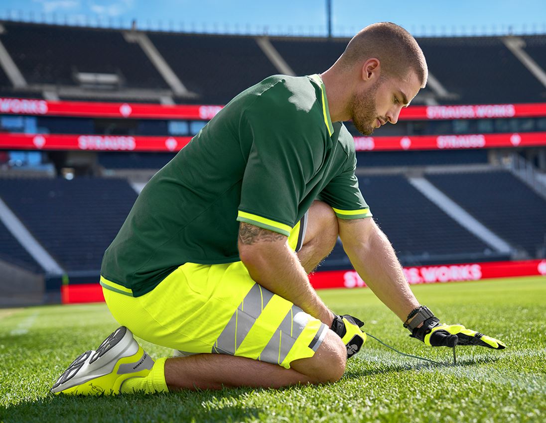 Hauts: T-shirt fonctionnel e.s.ambition + vert/jaune fluo 4