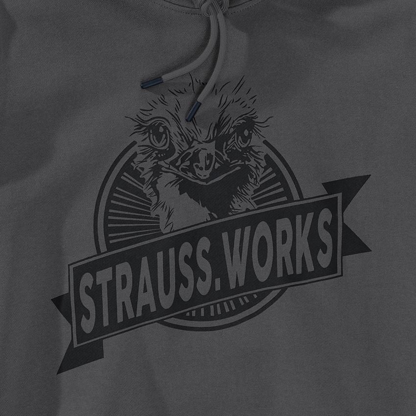 Bovenkleding: Hoody-Sweatshirt e.s.iconic works, dames + carbongrijs 2