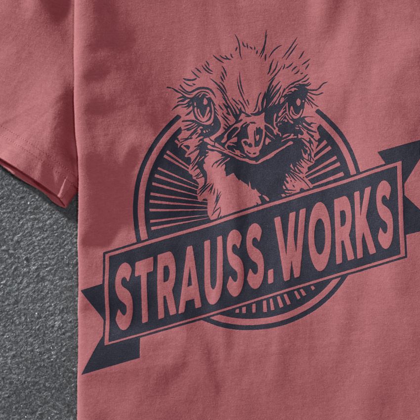 Shirts & Co.: T-Shirt e.s.iconic works, Damen + oxidrot 2