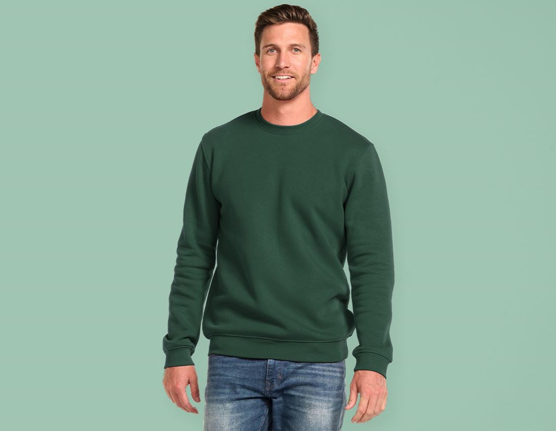 Bovenkleding: e.s. Sweatshirt poly cotton, long fit + groen