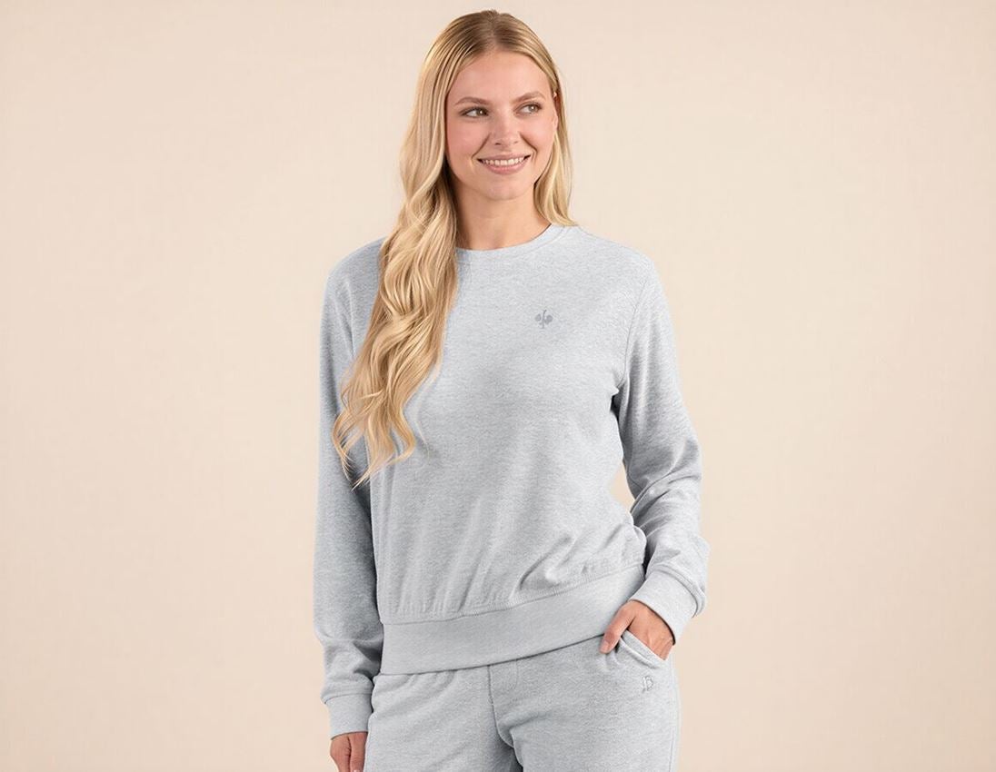 Shirts & Co.: e.s. Sweatshirt Terry, Damen + graumeliert