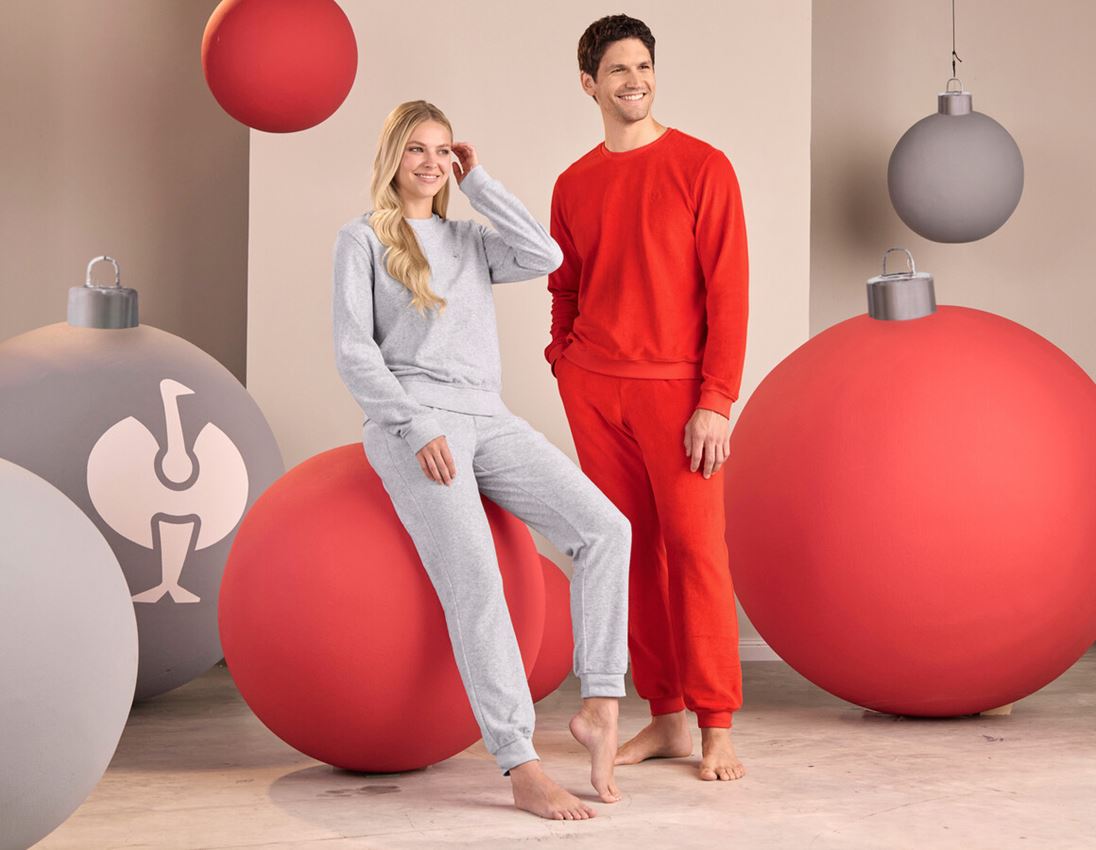 Bovenkleding: e.s. Sweatshirt Terry + strauss rood 2