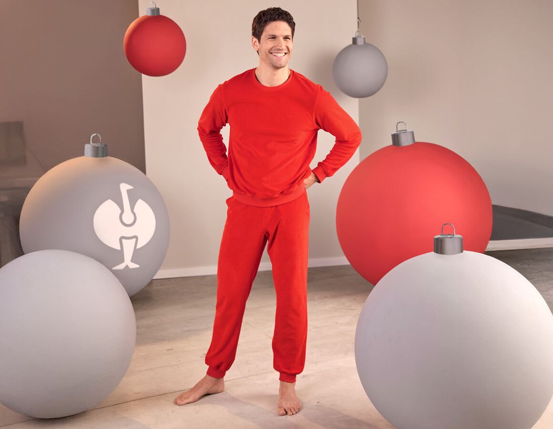 Bovenkleding: e.s. Sweatshirt Terry + strauss rood 1