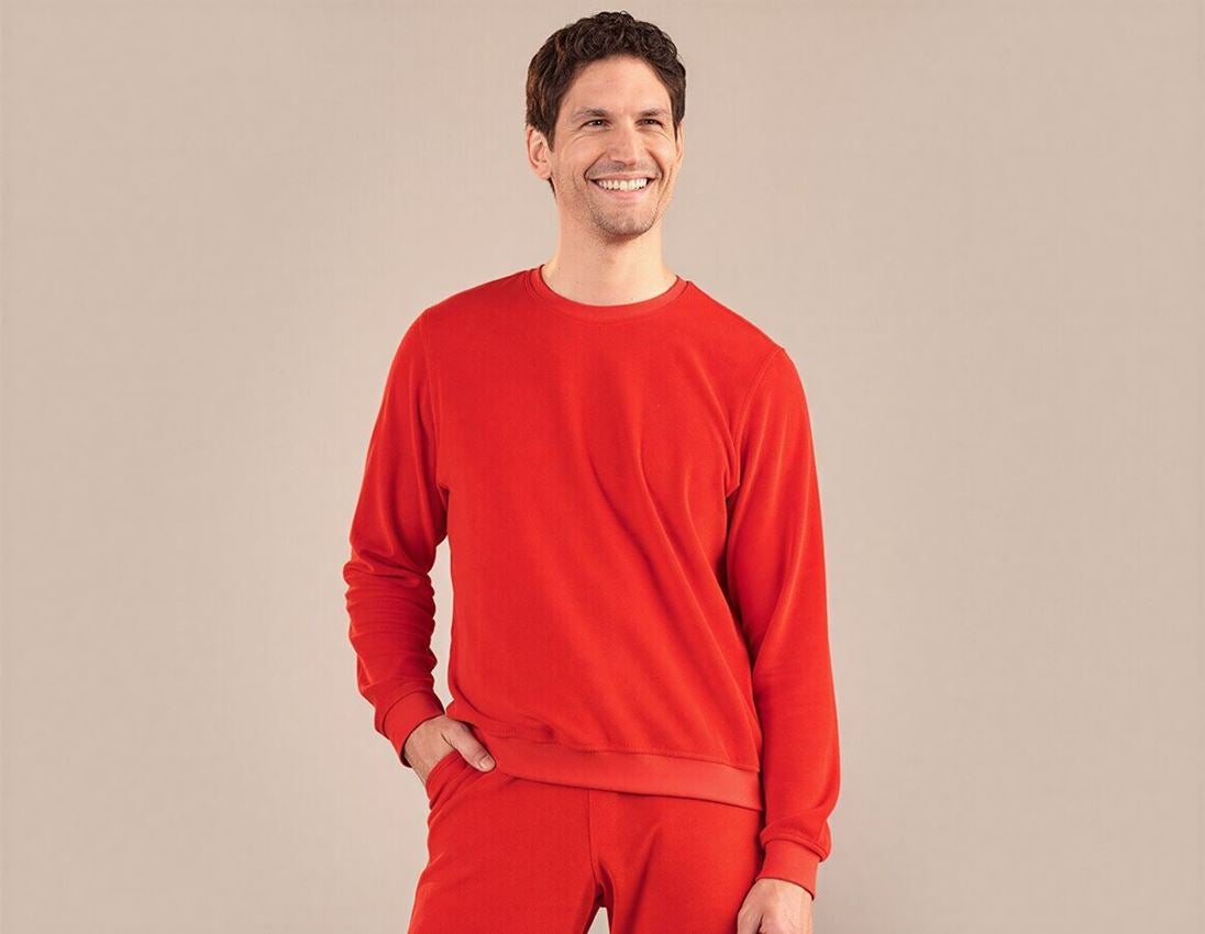 Shirts & Co.: e.s. Sweatshirt Terry + straussrot