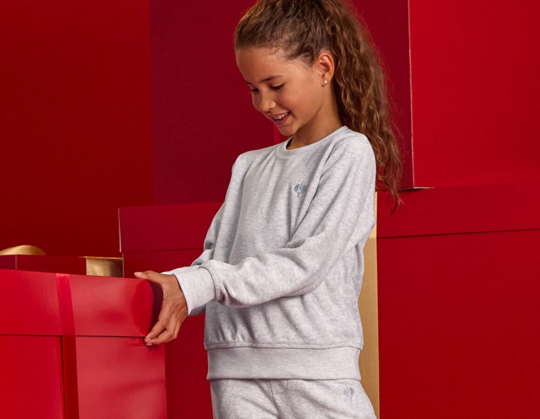 Nouveautés: e.s. Sweatshirt Terry, enfants + gris mélange 2
