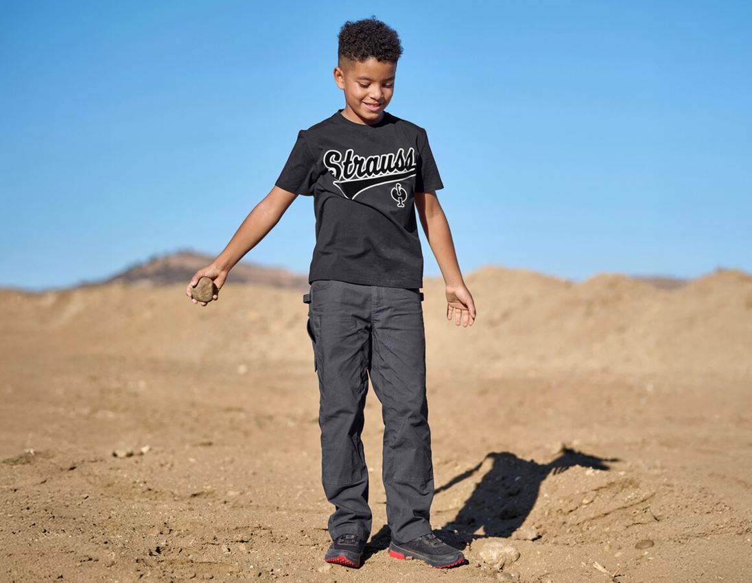 Hauts: T-Shirt e.s.e:pic, enfants + noir 1