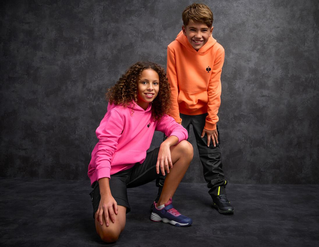 neon: e.s. Hoody-Sweatshirt neon, kinderen + neonoranje vintage 2