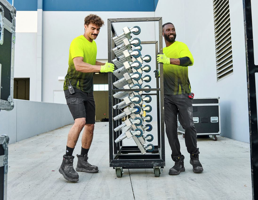 Shirts & Co.: Funktions Longsleeve e.s.t:aktik + warngelb/schwarz 3