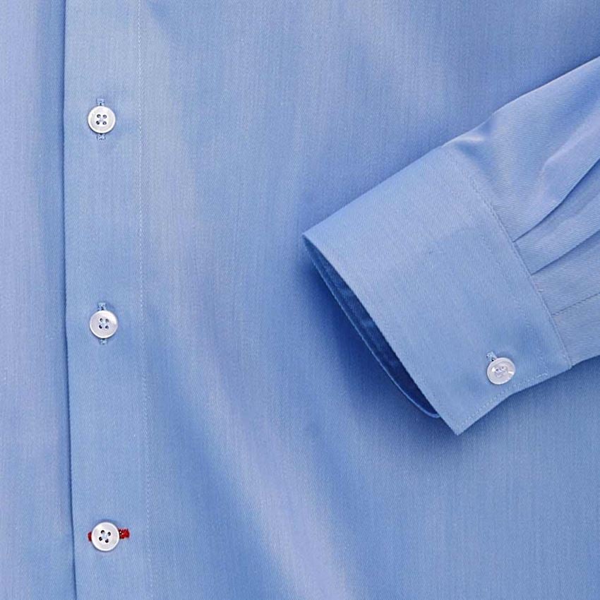 Shirts & Co.: Business Hemd e.s.comfort, langarm + hellblau melange 2