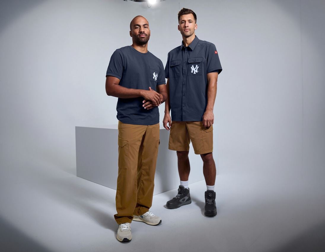 Vêtements: MLB™ Chemise de travail  à manches courtes + NY bleu 2