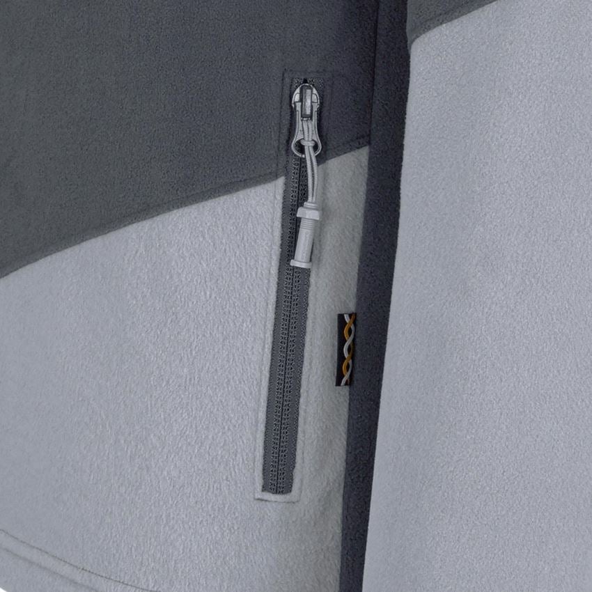 Shirts & Co.: Fleece Troyer e.s.motion 2020 + anthrazit/platin 2