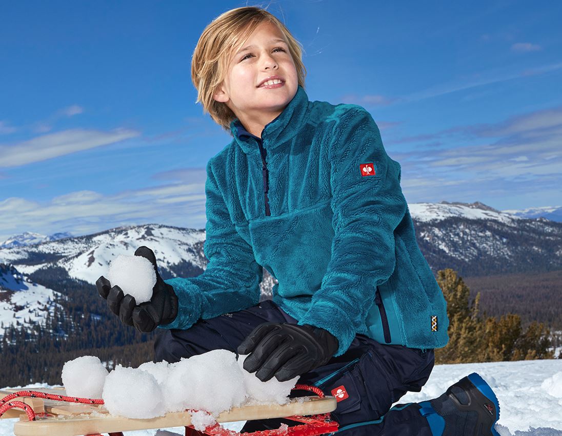 Bovenkleding: Schipperstrui Highloft e.s.motion 2020, kinderen + atol/donkerblauw