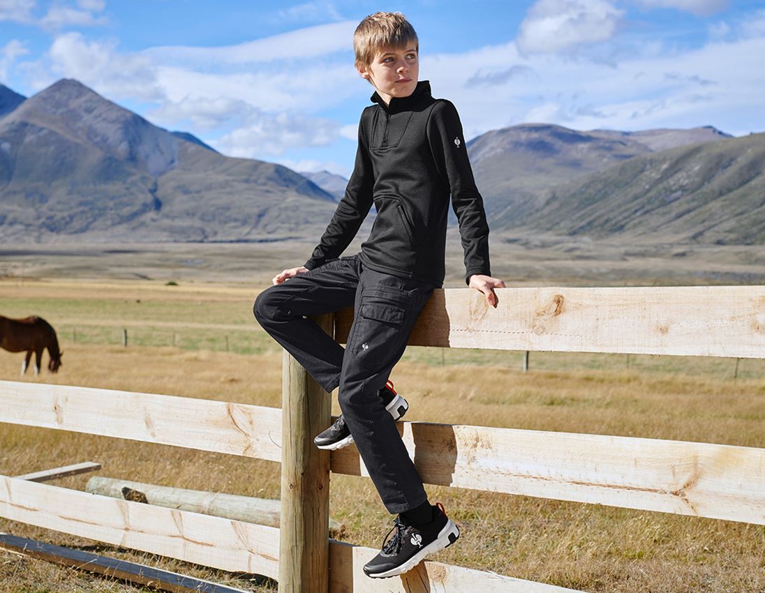 Themen: Funkt.-Troyer thermo stretch e.s.concrete, Kinder + schwarz 1