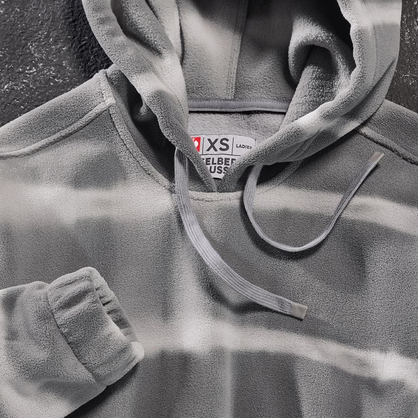 Bovenkleding: Fleece hoody tie-dye e.s.motion ten, dames + graniet/opaalgrijs 2