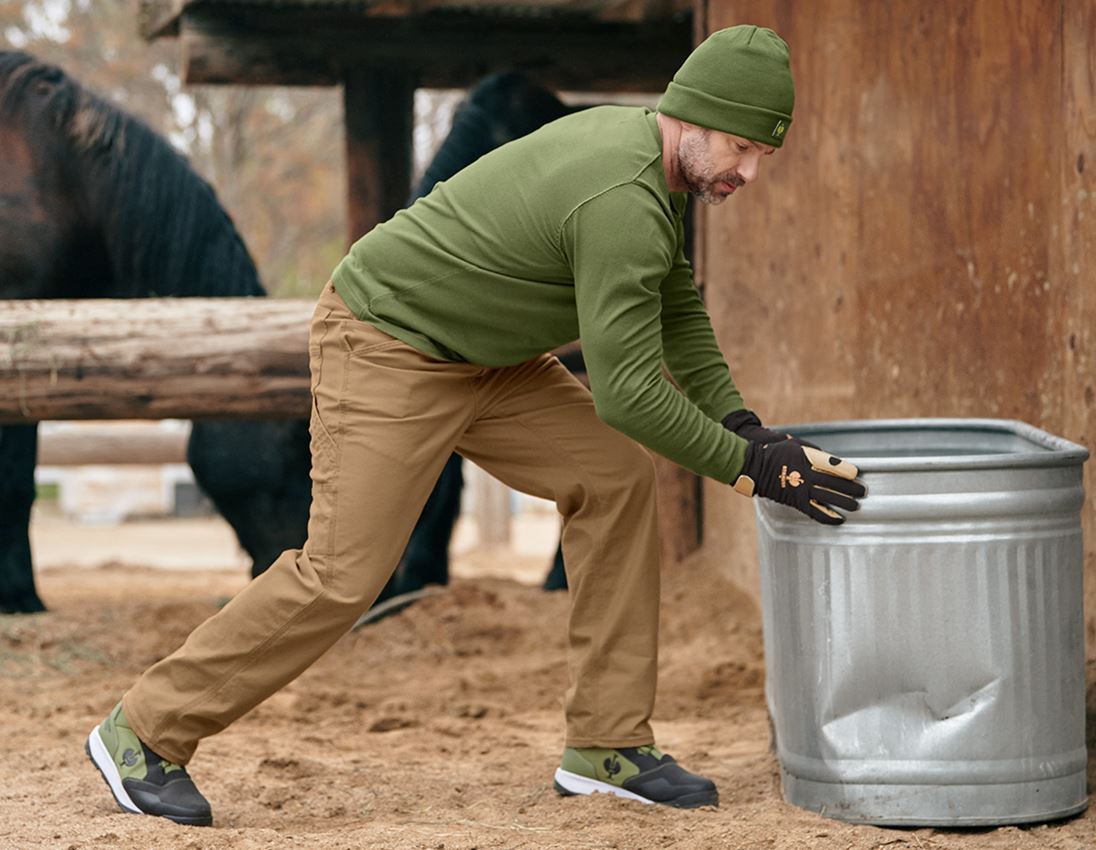 Hauts: Pullover à col rond e.s.iconic + vert montagne 1