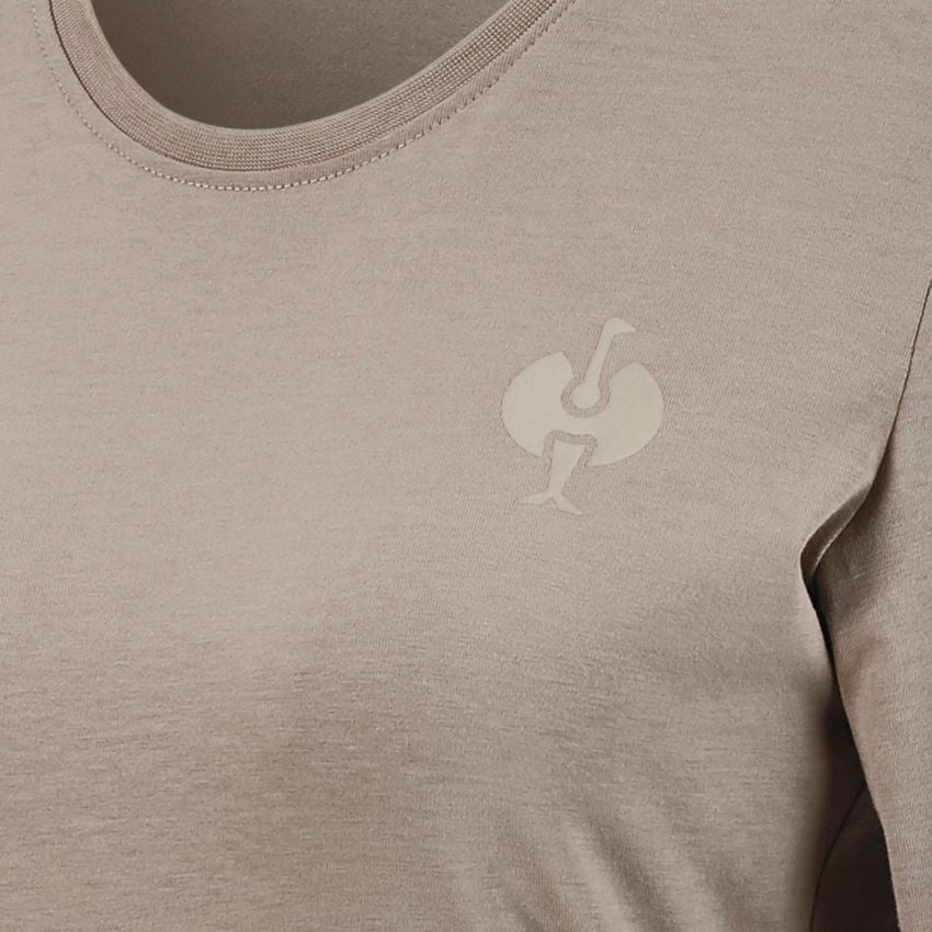 Shirts & Co.: e.s. Pyjama Longsleeve, Damen + delphingrau 2