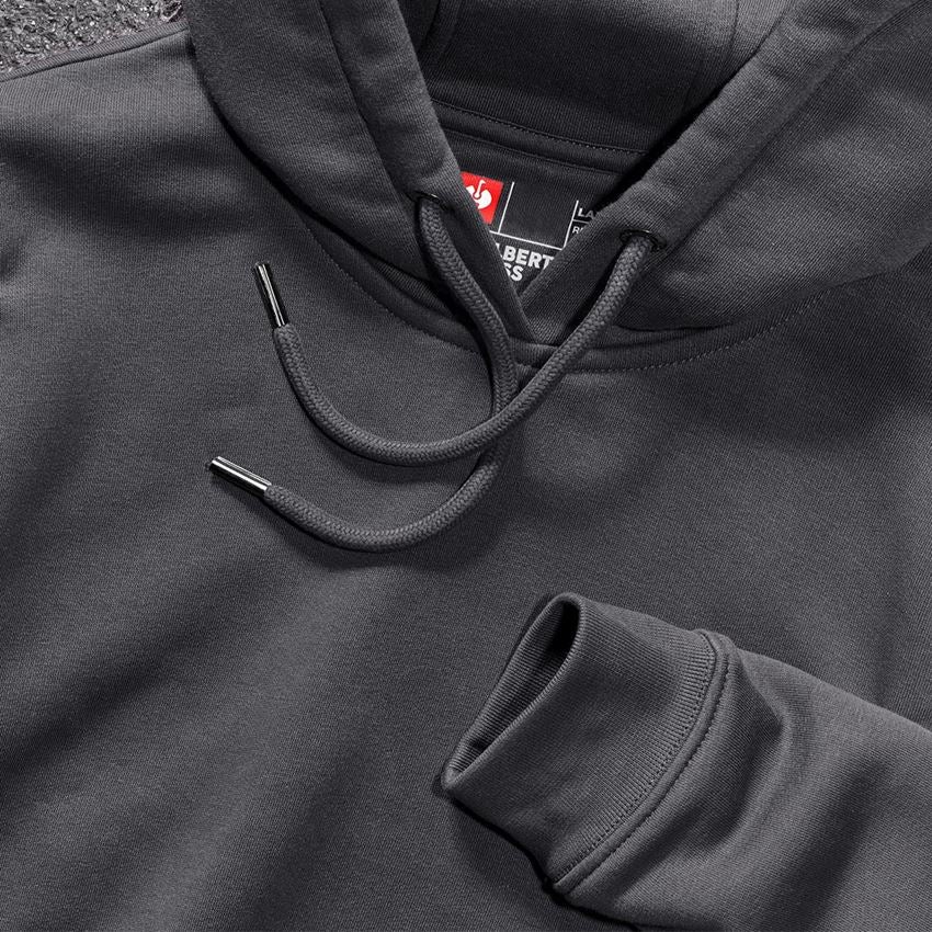 Hauts: e.s. Sweatshirt à capuche poly cotton, femmes + anthracite 2