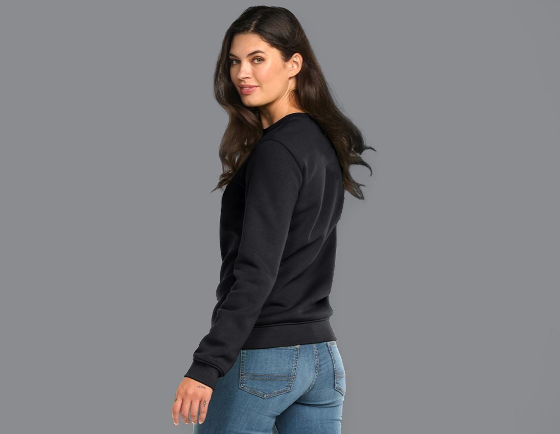 Bovenkleding: e.s. Sweatshirt poly cotton, dames + zwart 1