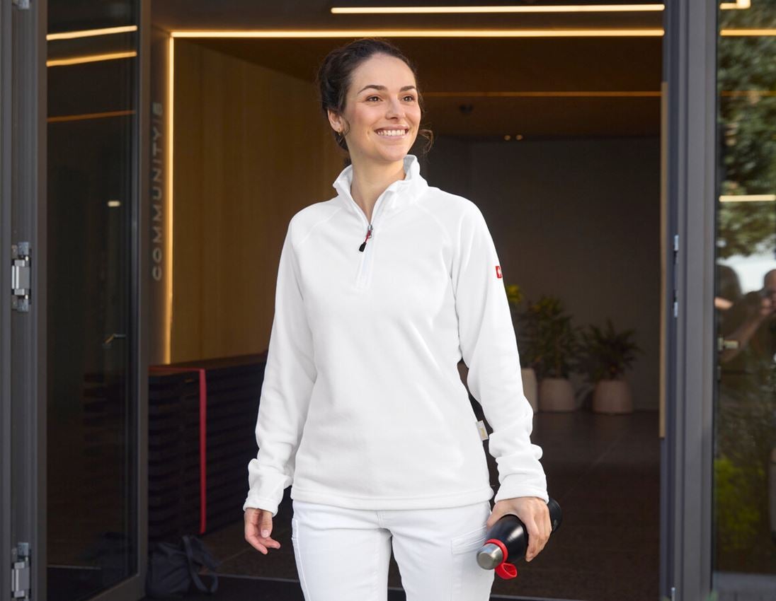 Bekleidungs-Sets: SET: 2x Microfleece Troyer dryplexx, Damen + weiß