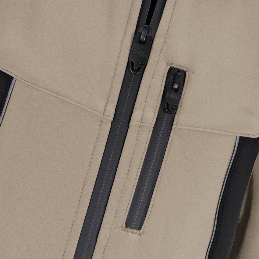 Vestes: Veste softshell e.s.vision, enfants + glaise/noir 2