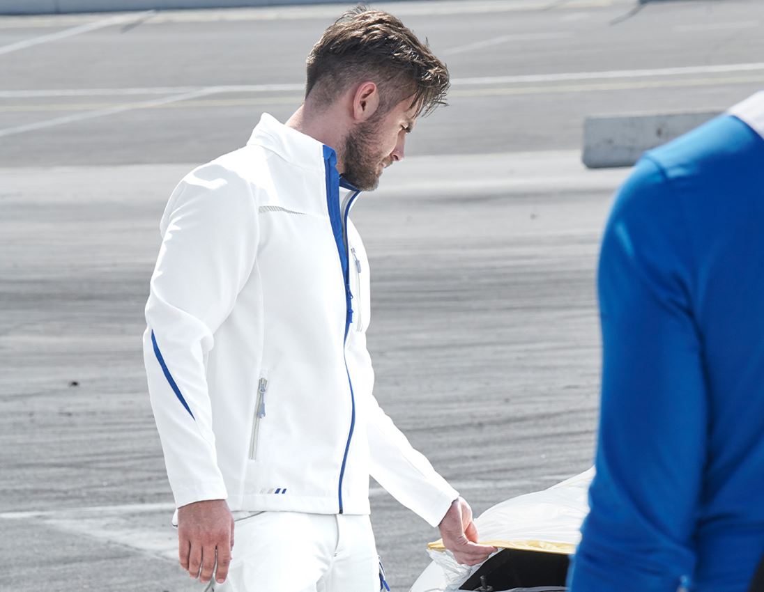 Jacken: Softshelljacke e.s.motion 2020 + weiß/enzianblau 1