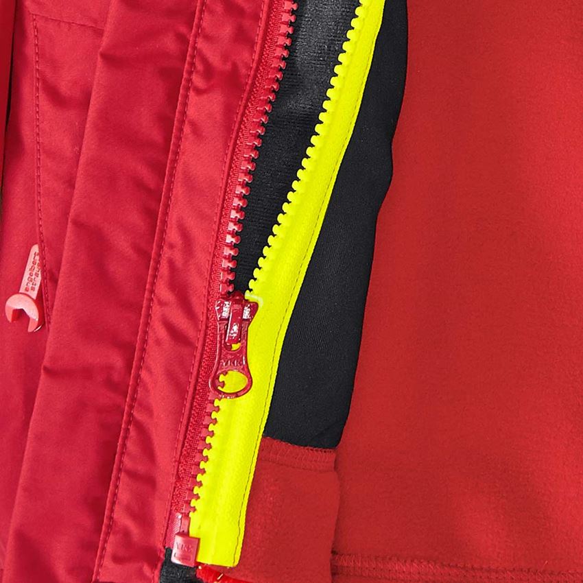 Jacken: 3 in 1 Funktionsjacke e.s.motion 2020, Kinder + feuerrot/warngelb 2