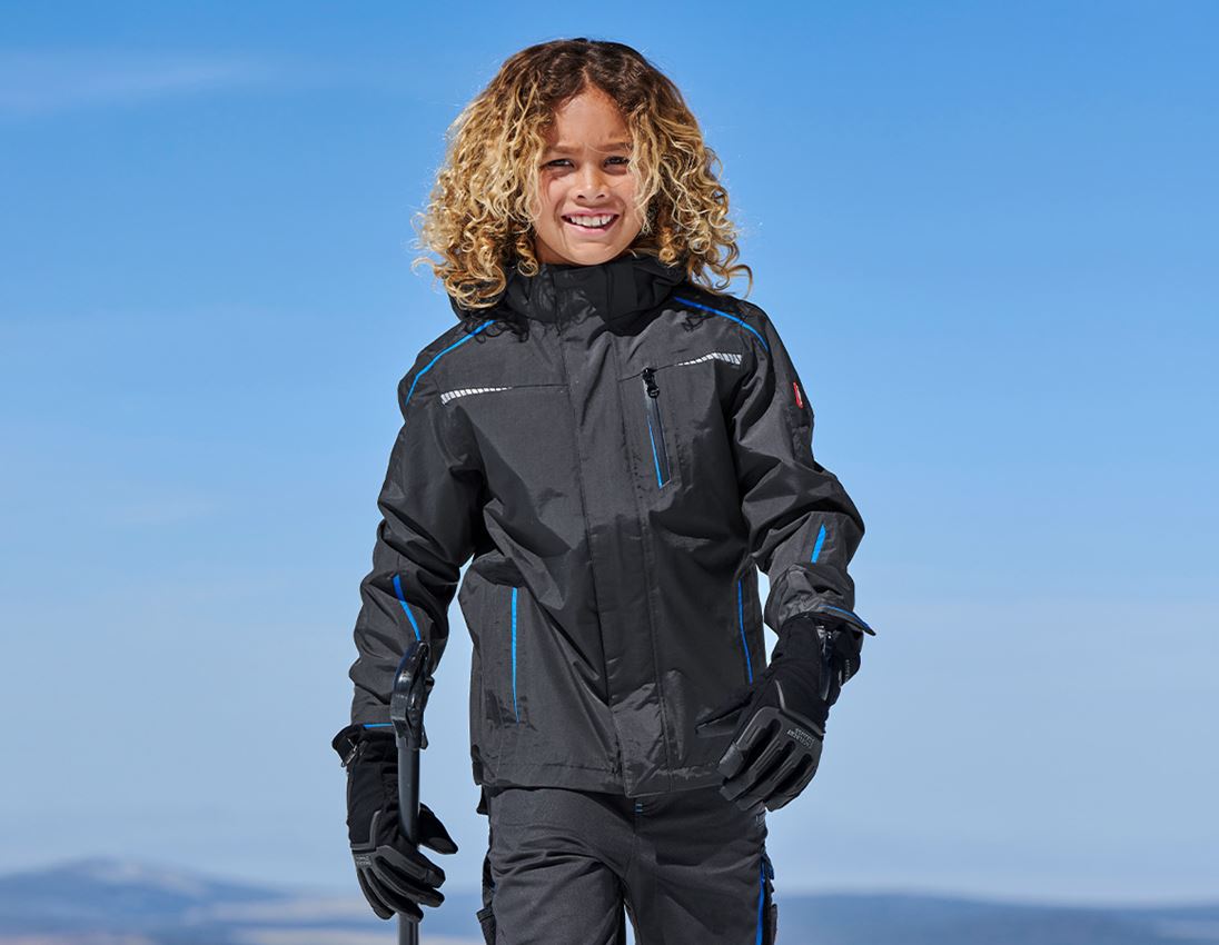 Jacken: 3 in 1 Funktionsjacke e.s.motion 2020, Kinder + graphit/enzianblau