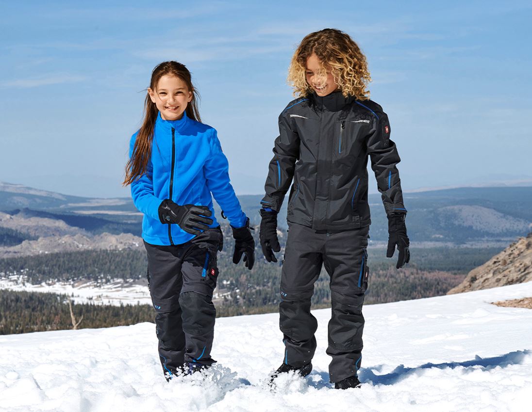 Jacken: 3 in 1 Funktionsjacke e.s.motion 2020, Kinder + graphit/enzianblau 2