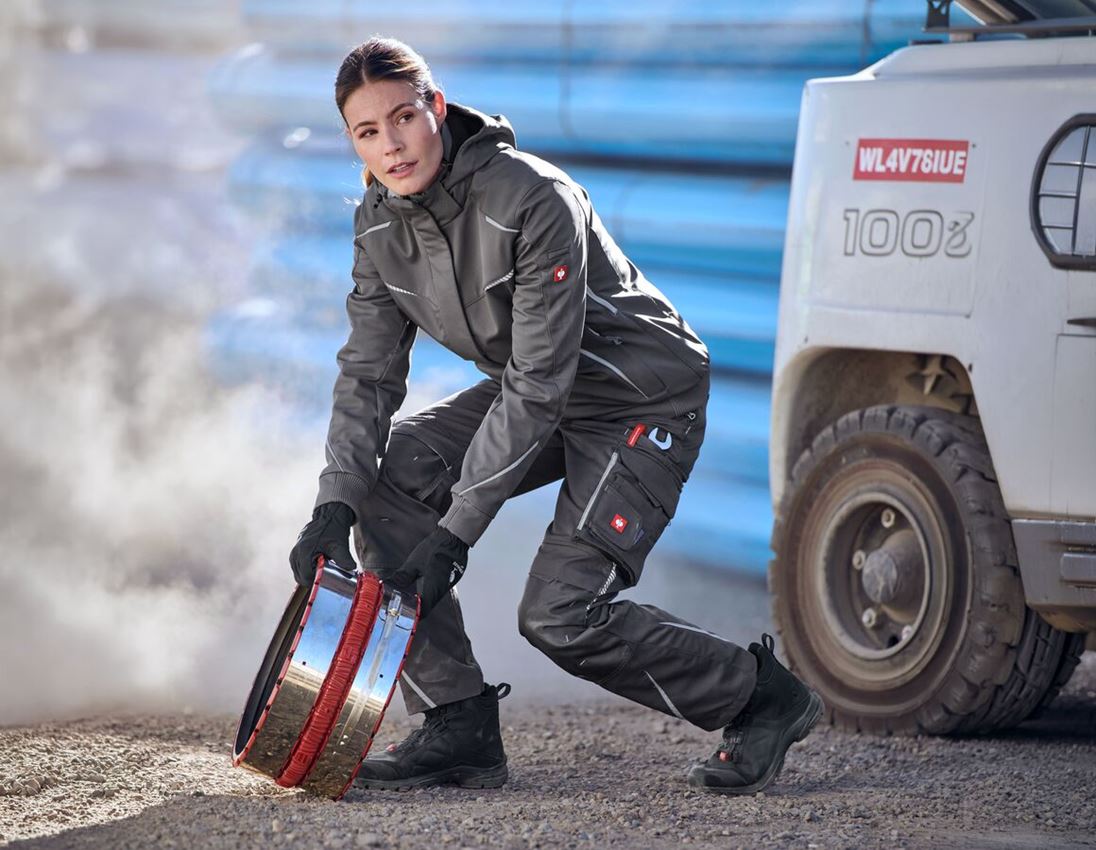 Bekleidung: Winter Softshelljacke e.s.motion 2020, Damen + anthrazit/platin 1