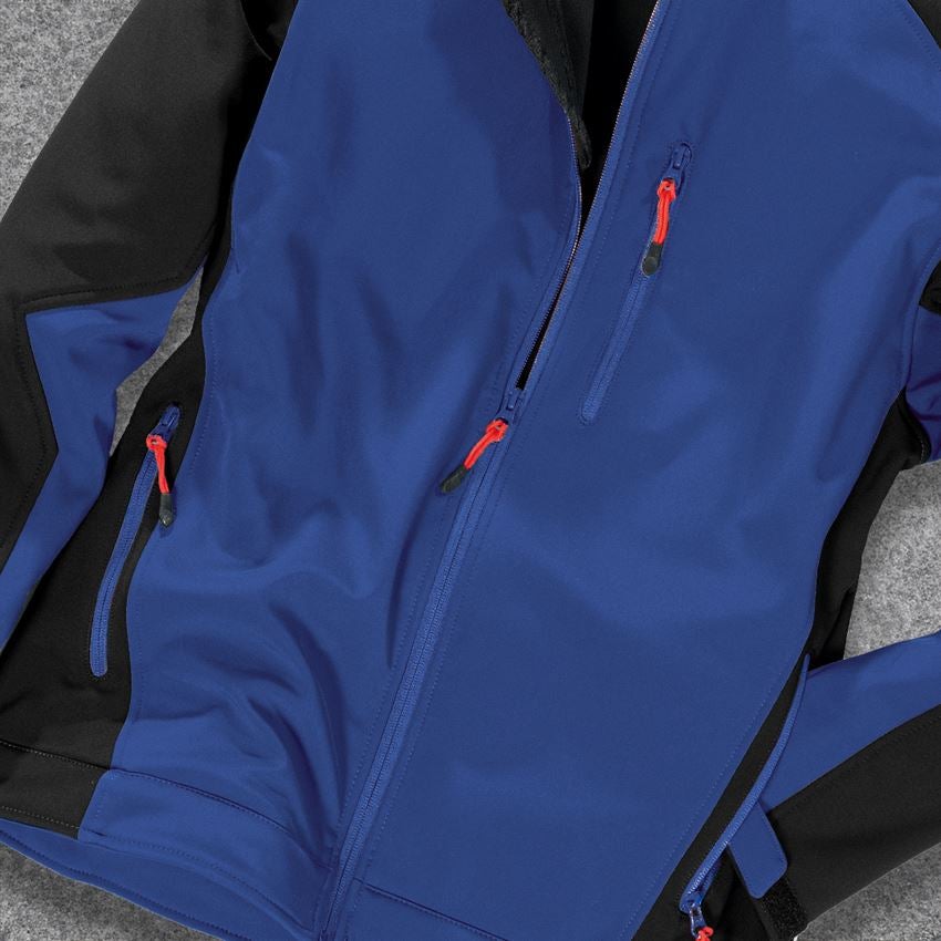 Werkjassen: Softshelljack dryplexx® softlight + korenblauw/zwart 2