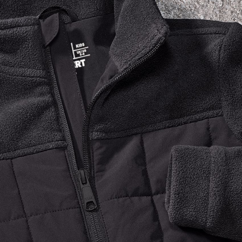 Jacken: Hybrid Fleecejacke e.s.concrete, Kinder + schwarz 2