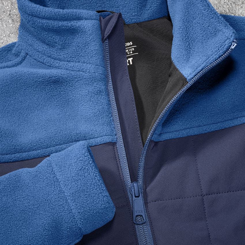 Themen: Hybrid Fleecejacke e.s.concrete, Kinder + alkaliblau/tiefblau 2