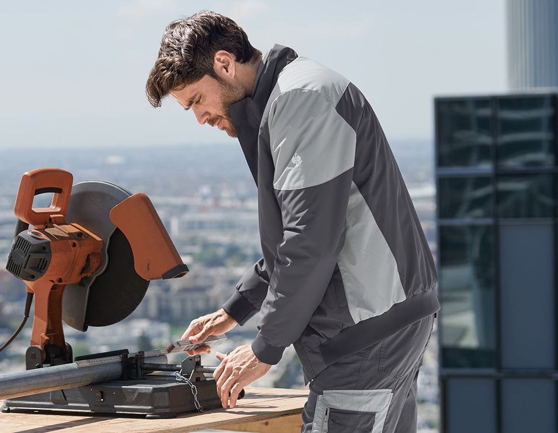 Vestes de travail: Blouson aviateur e.s.concrete + anthracite/gris perle 1