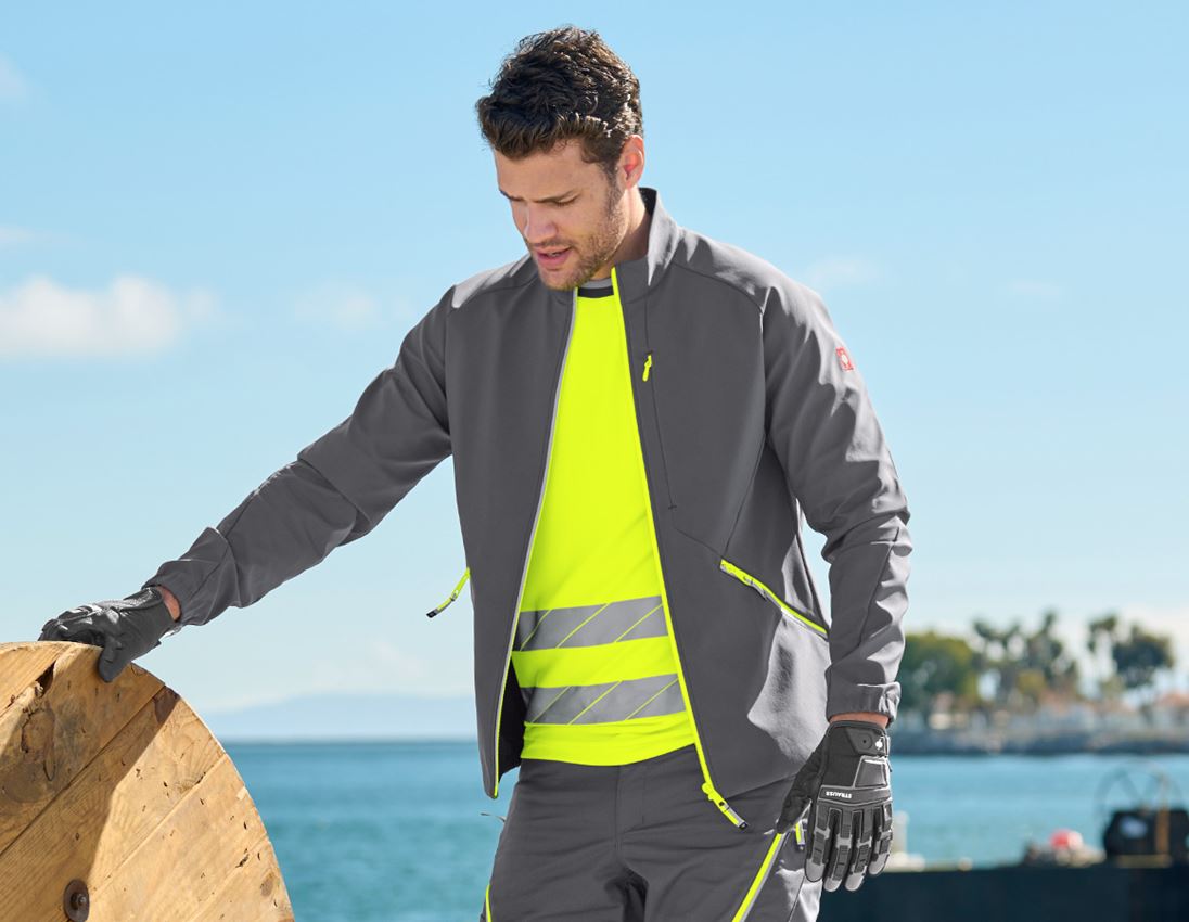 Thèmes: Veste Softshell e.s.ambition + anthracite/jaune fluo 3