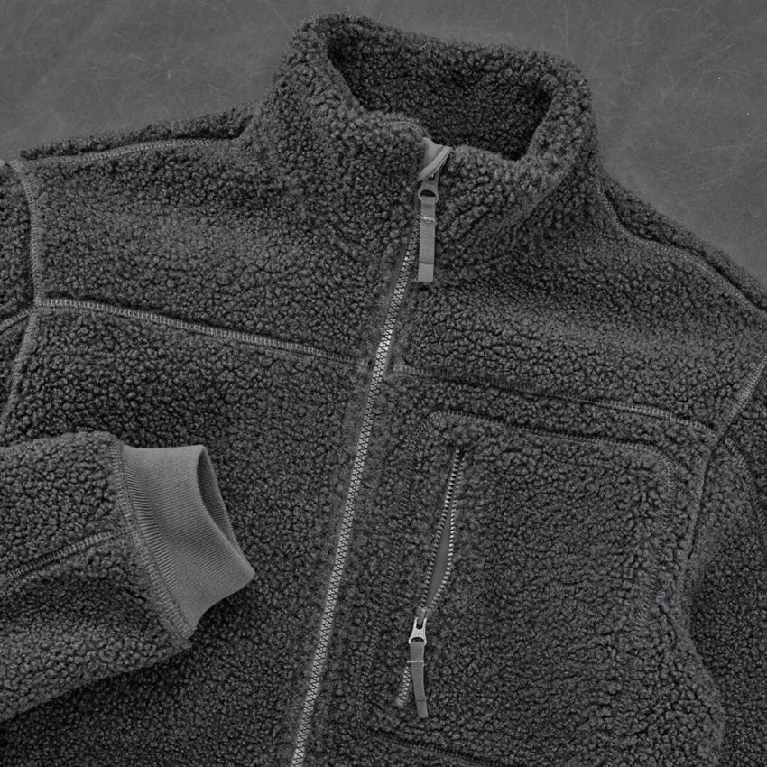 Vestes de travail: Veste en fibre polaire e.s.e:pic + gris carbone 2