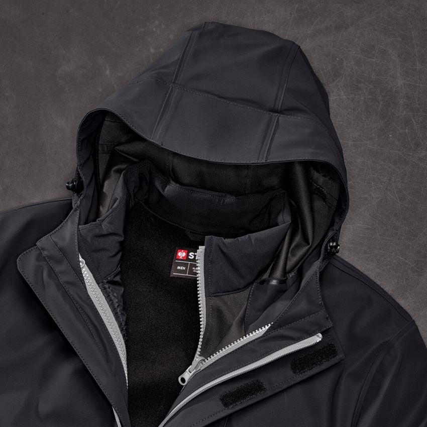 Arbeitsjacken: 3 in 1 Funktionsjacke e.s.line.core + schwarz/platin 2