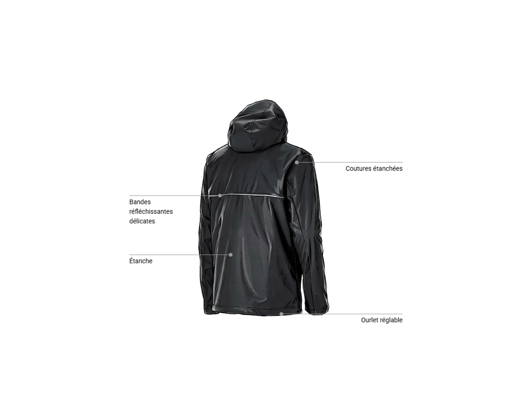 Vestes de travail: Veste de fonction 3 en 1 e.s.line.core + noir/platine 2