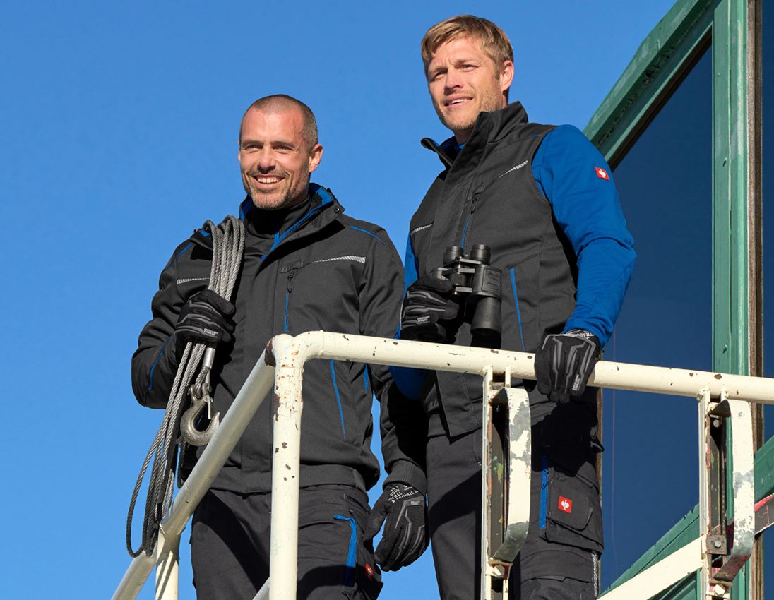 Werkvesten: Winter-softshellbodywarmer e.s.motion 2020 + grafiet/gentiaanblauw 3