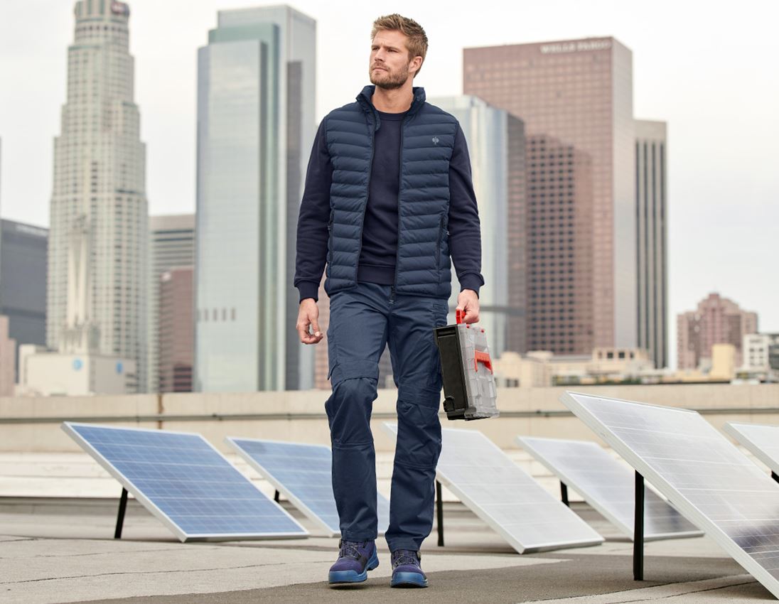 Gilets de travail: Gilet e.s.motion ten + bleu ardoise 1