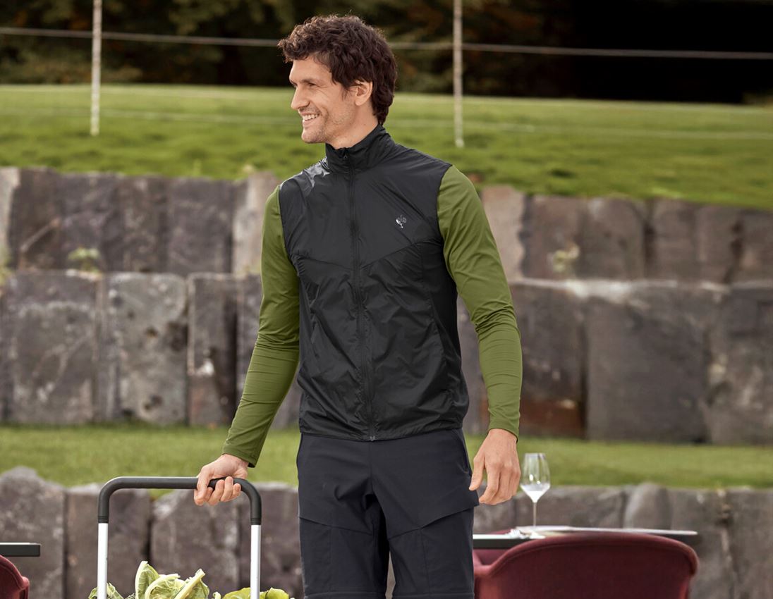 Gilets de travail: Gilet light e.s.trail + noir 2