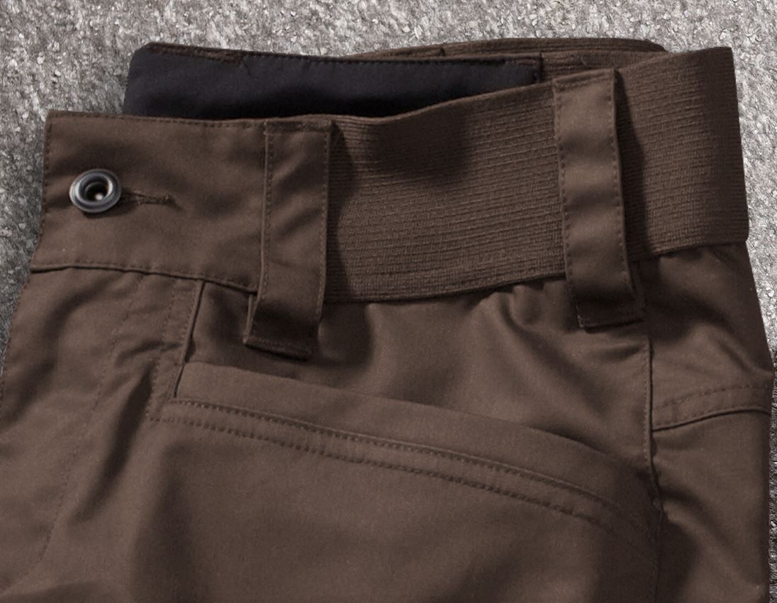 Pantalons de travail: e.s. Pantalon de travail base, femmes + marron 2